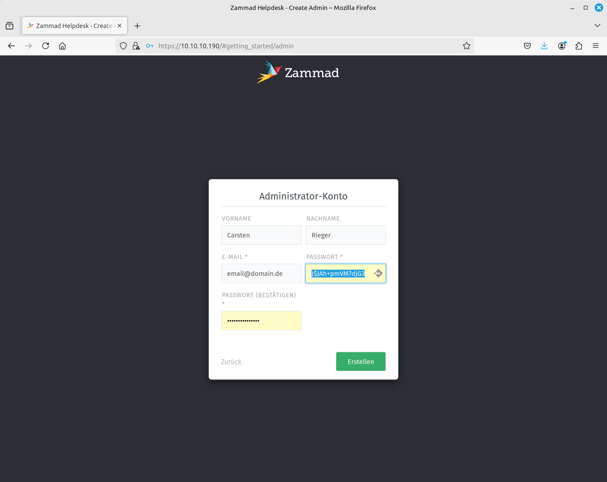 Zammad Interface Zammad Ticketsystem v. 6.4x (inkl. Nextcloud Dashboard) - Carsten Rieger